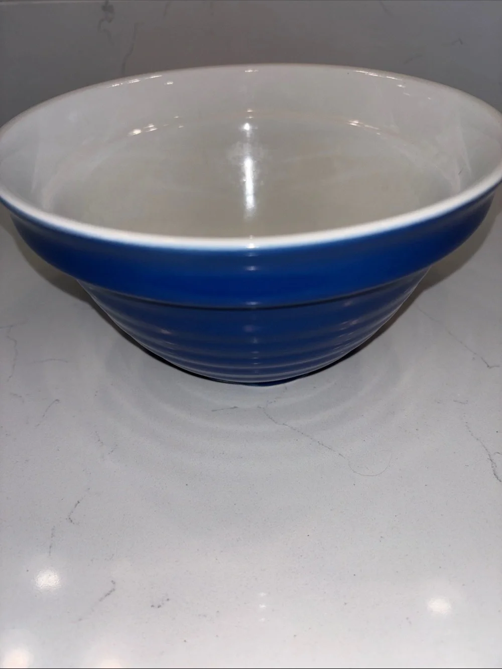 SALE-WCL China pottery Blue  Mixing Bowl